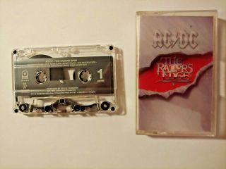 Ac/dc Acdc The Razors Edge Cassette Tape Rare Tbl2