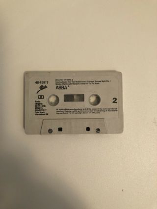 ABBA - GREATEST HITS VOL 2 - (1979) - (RARE) Cassette Tape  (38) 2
