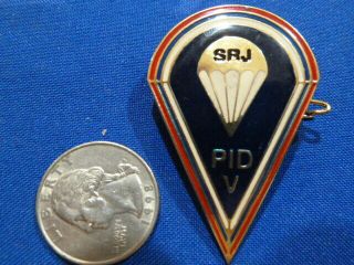 Socialist Republic Yugoslavia Army Para Badge For Special Recon Unit - Rare