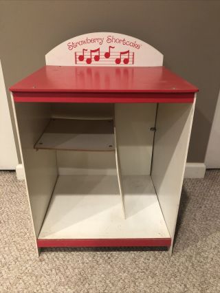 Vintage Strawberry Shortcake Record Player Cabinet