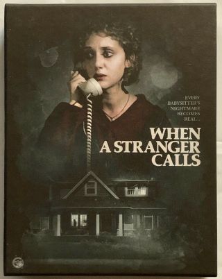When A Stranger Calls Limited Edition Blu Ray Cd 2 Disc Rare Oop,  Book Poster