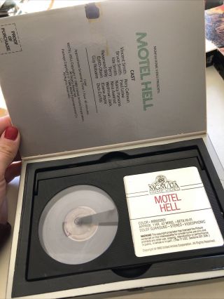 Rare Motel Hell Beta Tape Betamax Not VHS Horror Cult Gore Thriller 2