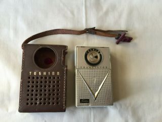 Rare Vintage Toshiba Transistor Radio 7tp - 303 1960 