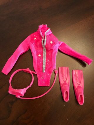 Vintage Barbie Doll Clothing - - Barbie Swim And Dive Play Set