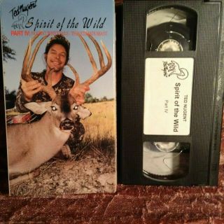 Rare Vhs Ted Nugent Spirit Of The Wild Part Iv Nugent Whitetails Ultimate Beast