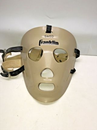 Vintage Franklin Street Hockey Goalie Mask Friday The13th Or Hannibal Rare