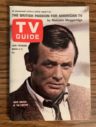 Tv Guide March 6 1965 The Fugitive David Janssen The Three Stooges Lee Remick