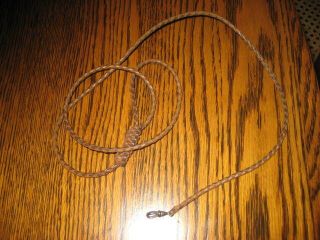 Antique Hand Braided Leather Lanyard