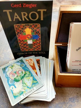 Rare Aleister Crowley:thoth Tarot Deck - Ordo Templi Orientis W/box Book Collect