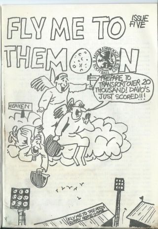 Rare Middlesbrough Football Fanzine Fly Me To The Moon Fmttm Issue Number 5