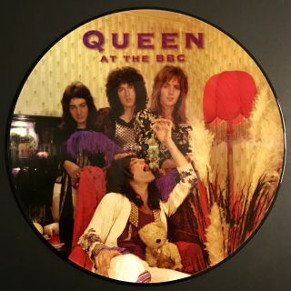 QUEEN At The BBC RARE PICTURE DISC LP w/Sleeve,  Sticker Freddie Mercury Beeb RARE 2