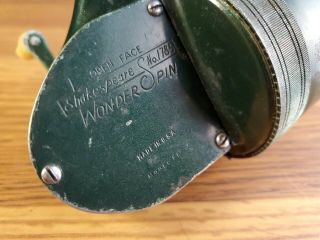 Vintage Fishing Reel Shakespeare Spin Wondereel 1785 Model FE USA parts repair 2