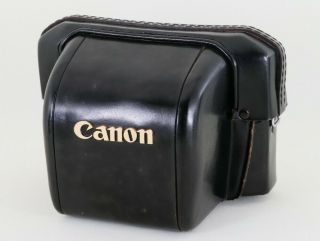 " Rare " Canon Leather Case " Exc,  " For Canon7s 7sz With 50mm F0.  95 Dream Lens.