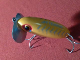 Vintage Fred Arbogast Jitterbug Fishing Lure Rare Awesome Color And