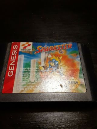 Sparkster Sega Genesis Game Rare Authentic Rocket Knight Part 2
