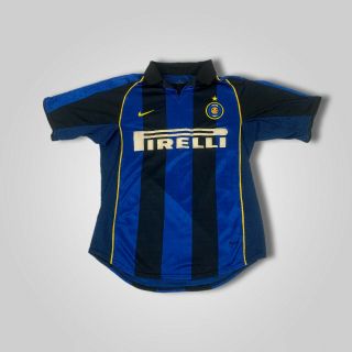 Rare Vintage 2001 Nike Inter Milan Internazionale Soccer Jersey Mens Size Small