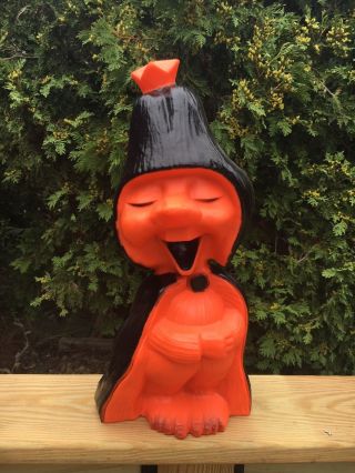 Rare Vintage Halloween Blow Mold Tweat Union Products Troll Witch