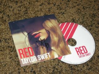 Rare Taylor Swift Signed Red Autographed Cd