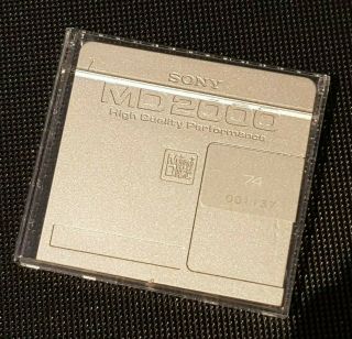 Sony Md2000 Minidisc Extremelly Rare And Sought After Low Serial Number 1062