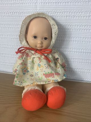 Vintage 1973 Fisher Price Lapsitter/lap Sitter Doll - Baby Anne - Htf - Gc