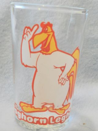 Vtg 1976 Warner Bros Inc Foghorn Leghorn Juice Glass Embossed " Elmer " On Bottom