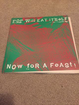 Pop Will Eat Itself Now For A Feast Lp Test Press Rare Joy Division Sonic Youth