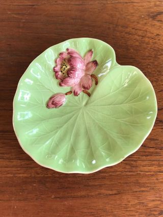 Rare Vintage Shorter And Son Water Lily Pad Flower Dish 1940 
