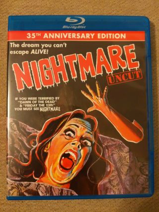 Nightmare - Blu - Ray (code Red) Aka Nightmares In A Brain 1981 Oop / Rare