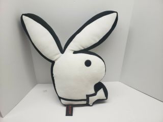 Rare 2003 Playboy 21 " X 14 " Rabbit Head Design Double Sided Bunny Pillow