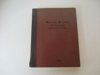 Genealogy William Watters Rare Family Tree History Revolutionary War Soldier 
