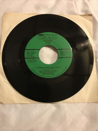 Jeff Guernsey And Kenndy Carden 45 A Song For The Lord Very Rare 1975