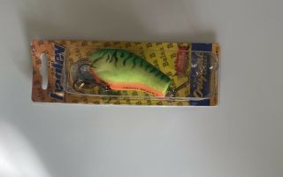 Vintage Bagley Balsa B 2 Fishing Lure Rare Hot Tiger Color In Package