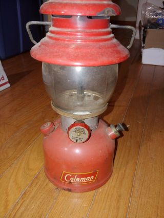 Rare Vintage 3 - 1956 Coleman 200a Sunshine Of The Night Lantern W/ Globe