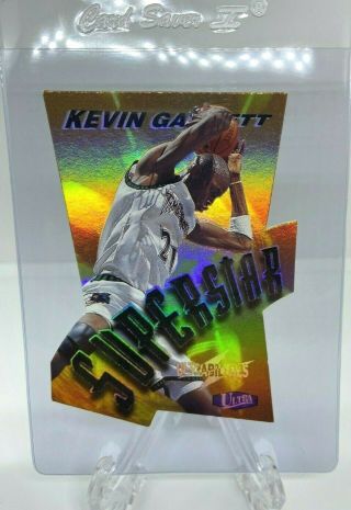 Kevin Garnett - 1997 - 98 - Fleer Ultra - Ultrabilities Superstar 8 - Rare Insert