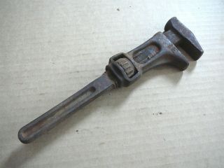 Ihc International Harvester Antique Cast Iron 9 " Adjustable Monkey Wrench