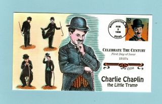 U.  S.  Fdc 3183 Rare Collins Cachet - Charlie Chaplin From Celebrate The Century
