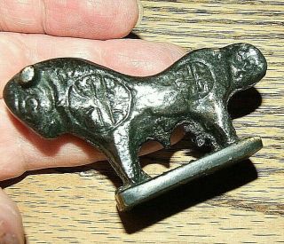 Vintage Style Antique Home Decor Solid Metal Bull Statue Or Figurine Miniature