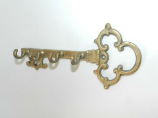 Vintage Brass Wall Hanging Old Style Key Hook Holder Organizer