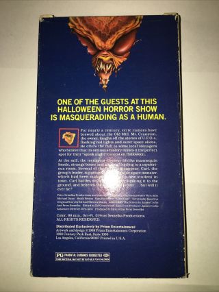 Teen Alien Rare 1989 VHS Prism Entertainment (HAS MOLD) Cult OOP Horror 2