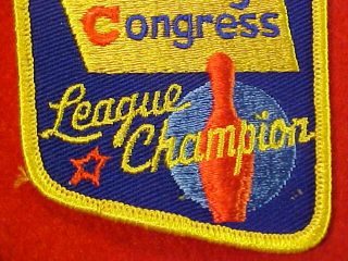 VINTAGE 1960 - 1961 American Bowling Congress Patch Old Stock NR 3