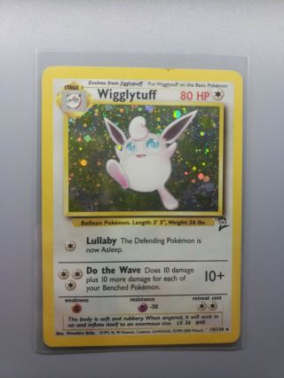 Wigglytuff 19/130 Base Set 2 Holo Rare Pokemon Card Mp