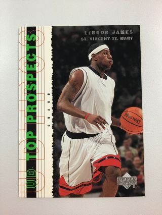 2003 - 04 Ud Top Prospects Lebron James Rookie Rc Hot 55 Rare Sp National Promo