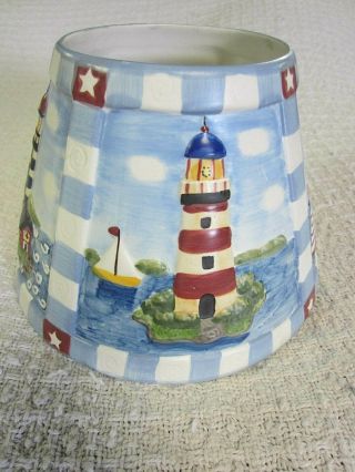 Yankee Candle Large Candle Topper 4 Lighthouse Scenes
