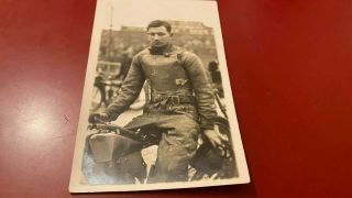 Danny Lee West Ham - Speedway Rider - - Pre War.  Portrait Postcard - - Rare