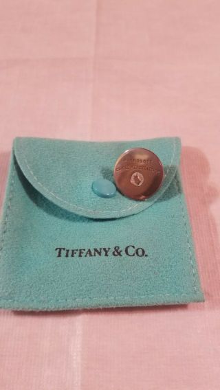 Rare Vintage Tiffany & Co 925 Sterling Silver Microsoft Circle Of Excellence Pin