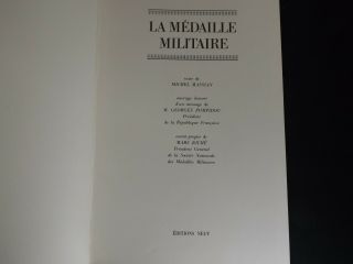 RARE LIVRE LA MEDAILLE MILITAIRE - Michel Massian - G.  POMPIDOU - EDITIONS NEUF 3