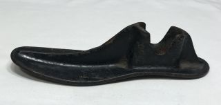 Vintage Cast Iron Shoe Cobbler Mold Last Form Door Stop Paperweight Size: 9