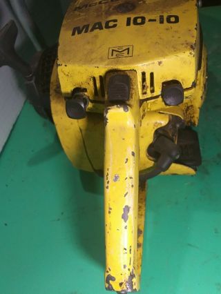Mcculloch Pro Mac 10 - 10 Automatic Chainsaw vintage rare old 3