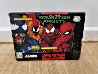 Venom - Spider - Man: Separation Anxiety - Snes - Nintendo - Rare - Ntsc - Complete