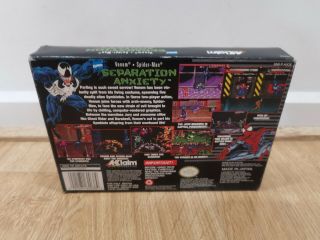 Venom - Spider - Man: Separation Anxiety - Snes - Nintendo - Rare - NTSC - COMPLETE 3